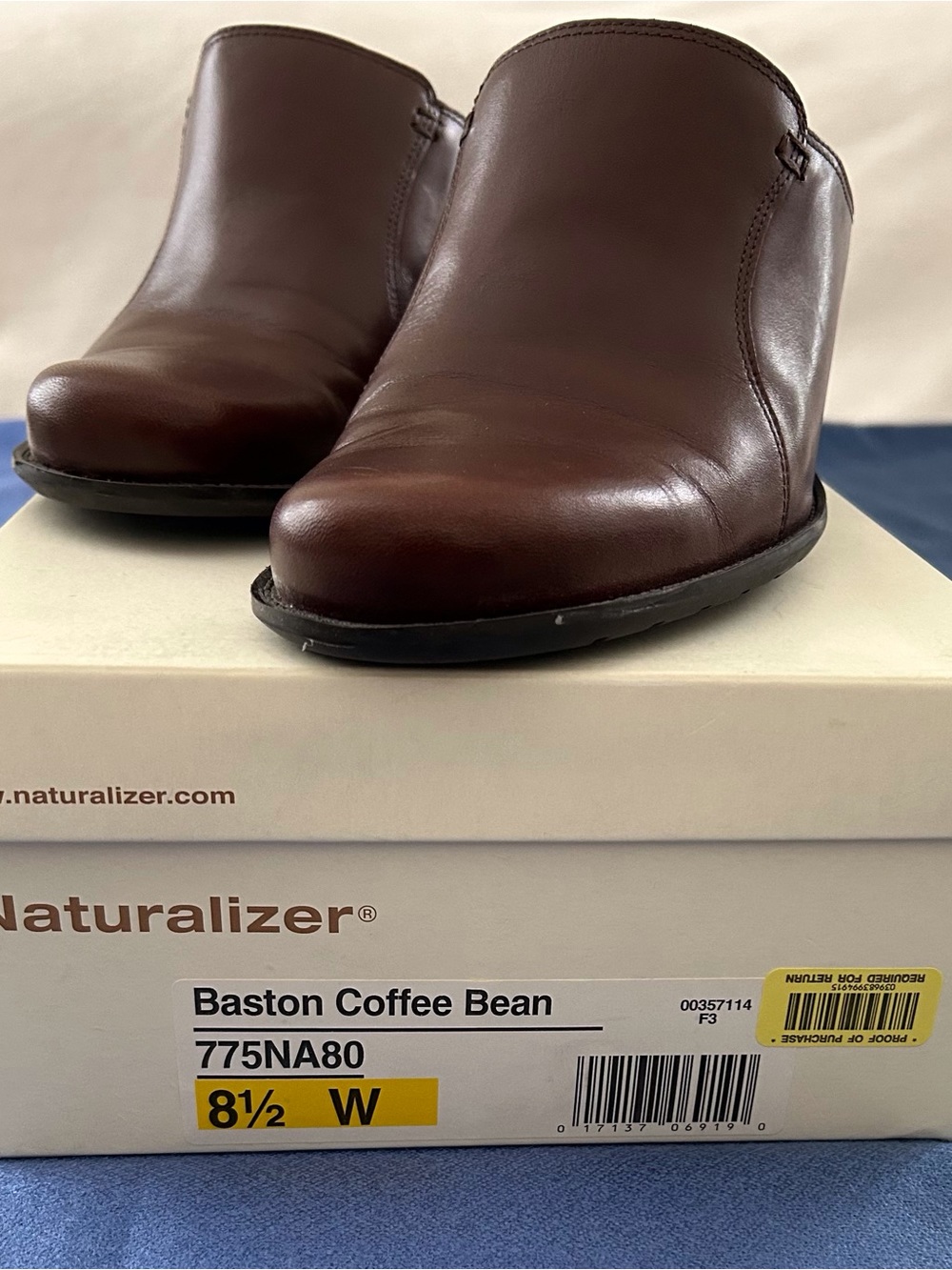 Naturalizer, Brown Leather Mule - 8.5W - Picture 7 of 7